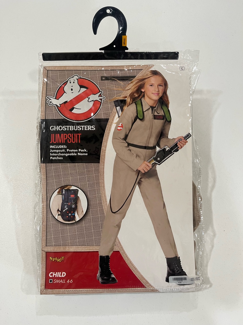 Ghost Buster’s Child Costume Size 4-6